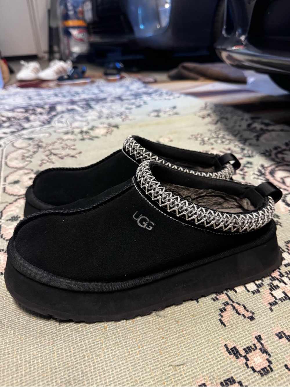 UGG Black Tazz ll Sheapskin Slippers